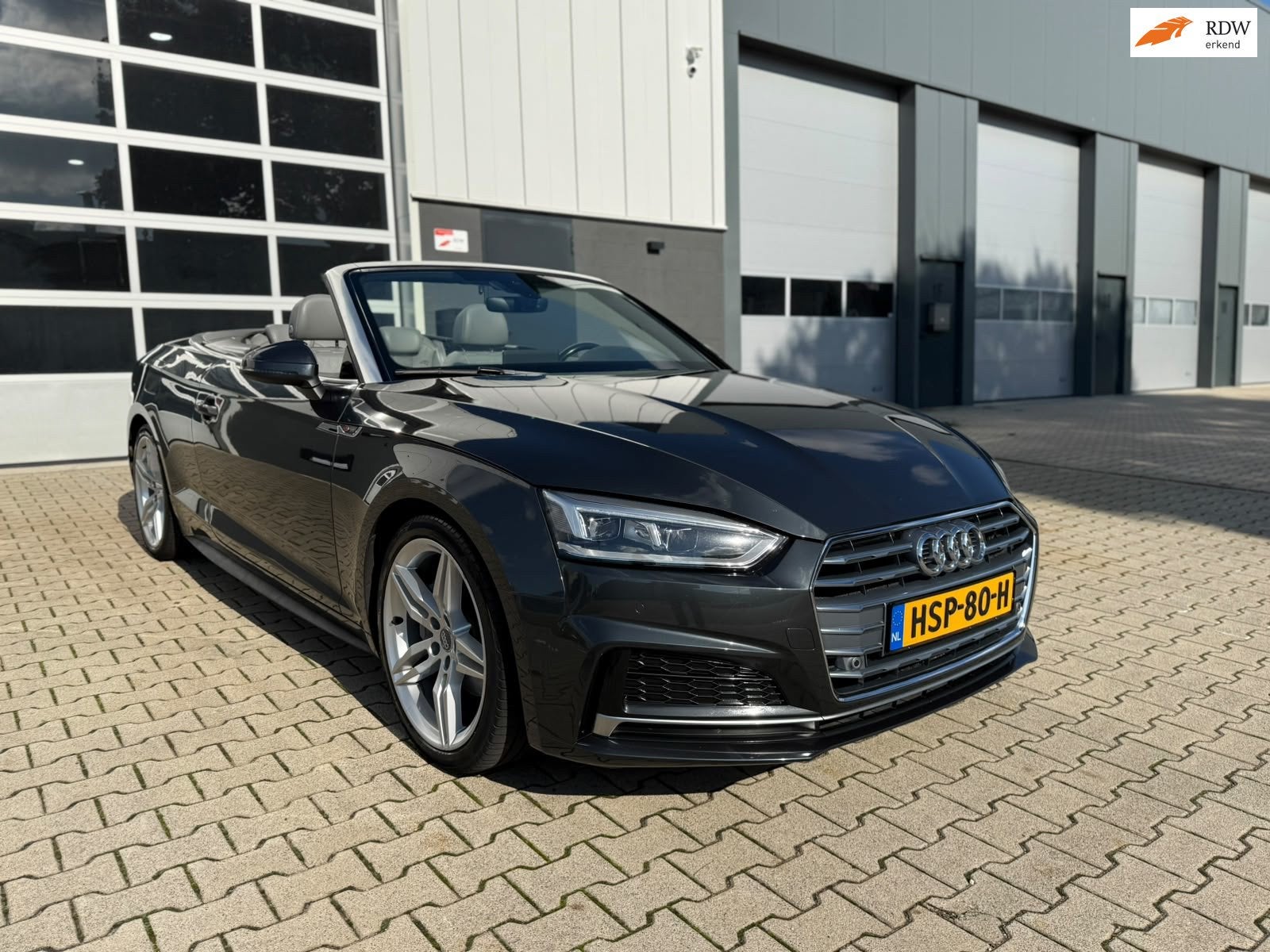 Audi A5 CABRIOLET 2.0 TDI S-line Volleder Trekhaak Full Opti, Dealer onderhouden, Gebruikt, Euro 6, Cabriolet
