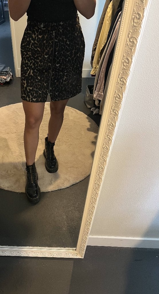 Panter rok, Maat 38/40 (M), Bruin, Vero Moda, Nieuw