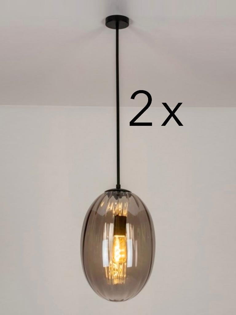 Twee nieuw in doos Lumidora 73273 hanglampen, Ophalen, Nieuw, Glas, Lumidora
