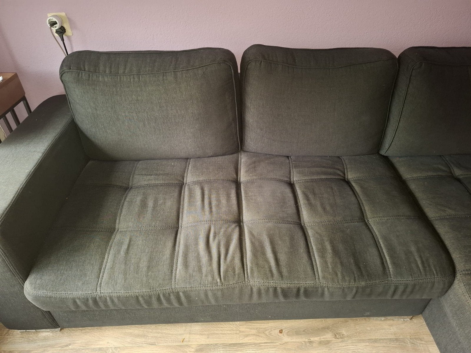 Gratis 2dehands hoekbank, Ophalen of Verzenden, Gebruikt, Vierpersoons of meer