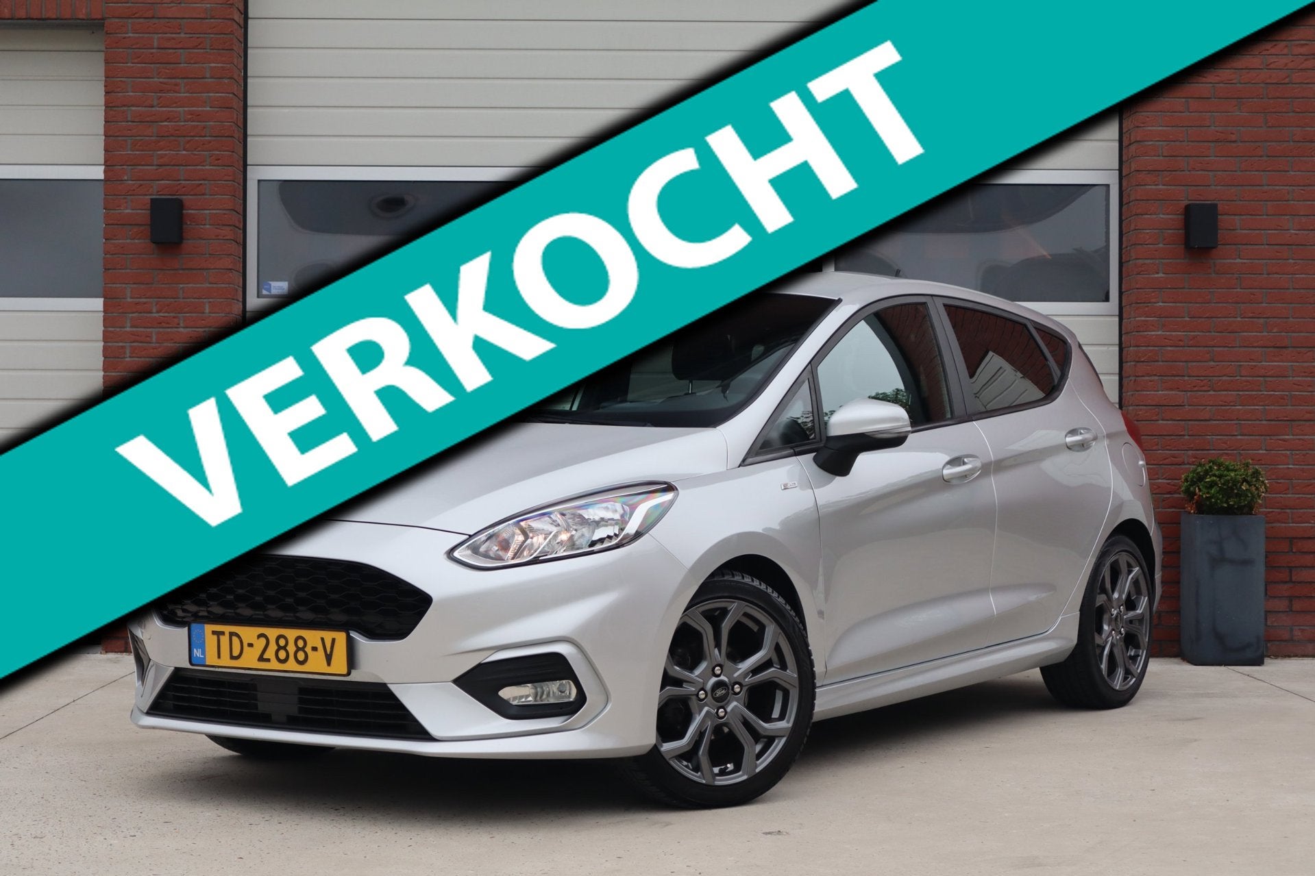 Ford Fiesta 1.0 EcoBoost ST-Line 5 deurs - Dealeronderhouden, Stof, Gebruikt, 100 pk, 49 €/maand