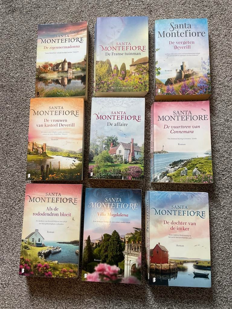 Santa Montefiore Boeken Collectie - 9 Romans, Ophalen of Verzenden, Zo goed als nieuw, Nederland