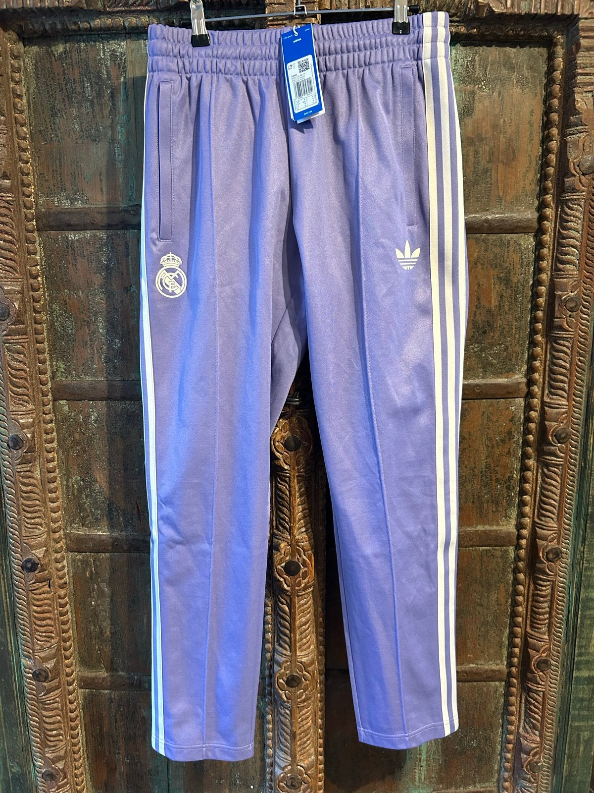 Adidas Real Madrid trainingsbroek - Nieuw met kaartjes, Maat 38/40 (M), Paars, Nieuw, Ophalen of Verzenden