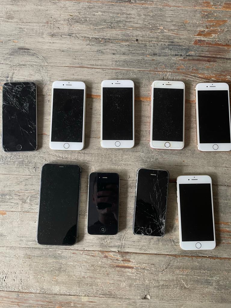 9 iPhones voor onderdelen - beschadigd/oud, Ophalen, Apple Distribution International Ltd. Hollyhill Industrial Estate Hollyhill, Cork T23 YK84 Ireland