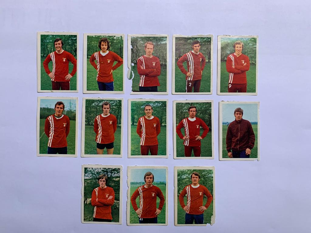 voetbalplaatjes FC Twente Vanderhout 1971-1972, Verzamelen, Verzenden, Gebruikt, F.C. Twente, Poster, Plaatje of Sticker