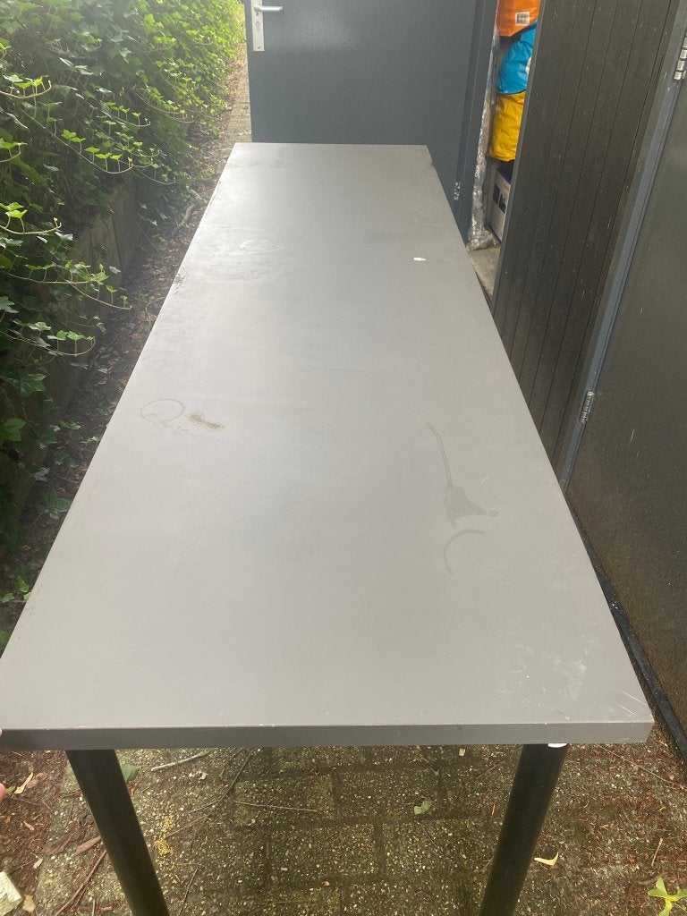 IKEA OFFICE TABLE, Zwart, Gebruikt, Secretaire, Ophalen of Verzenden
