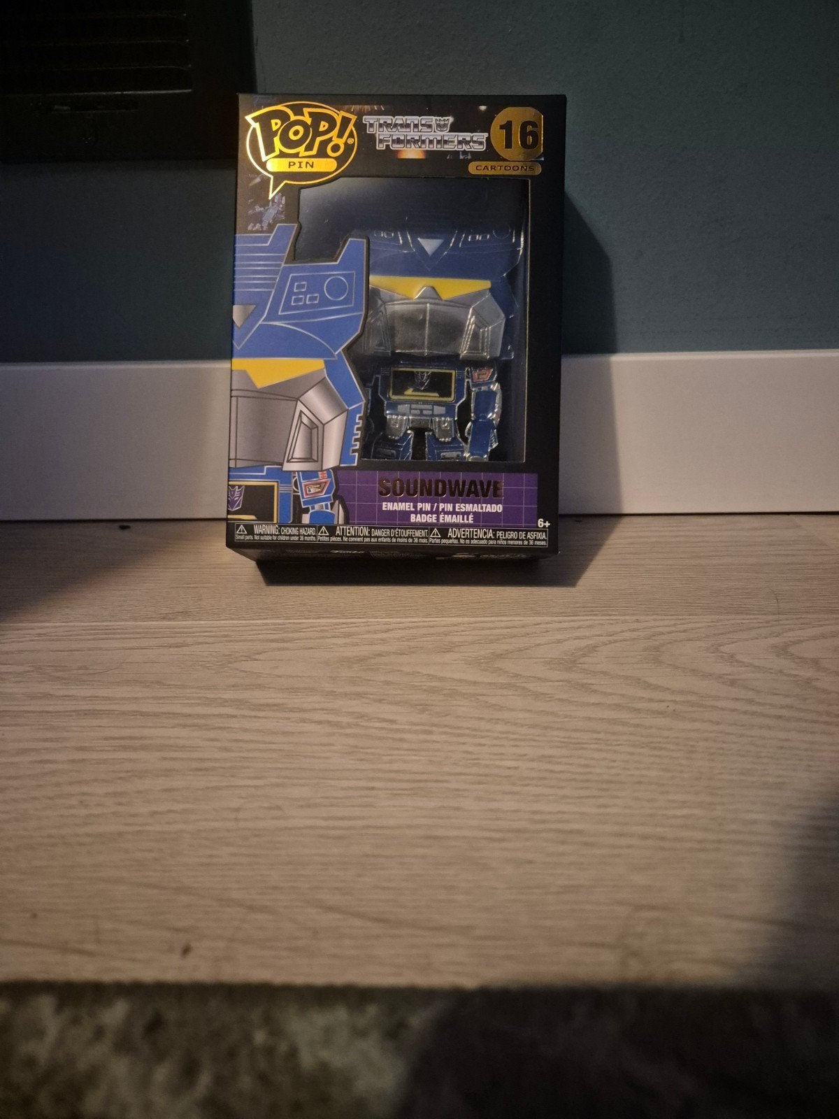 Funko Pop! Pin Transformers Soundwave #16, Overige generaties, Ophalen of Verzenden, Nieuw, Decepticons