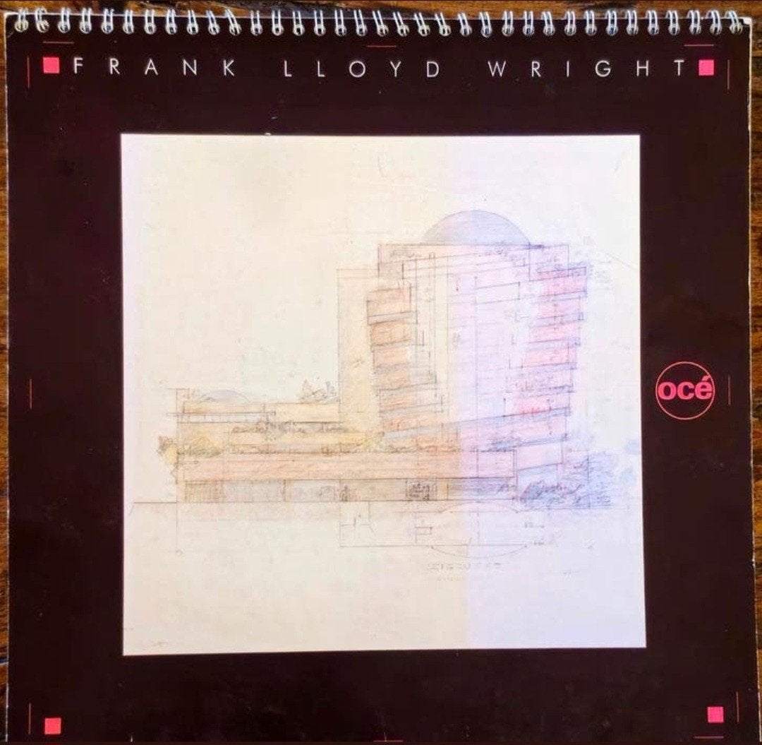 FRANK LLOYD WRIGHT Posterboek 30x30 cm, Verzenden, Zo goed als nieuw