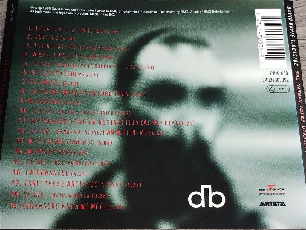 David Bowie ‎– 1. Outside [The Nathan Adler Diaries: A Hyper, Cd's en Dvd's, Ophalen of Verzenden, Zo goed als nieuw, Poprock
