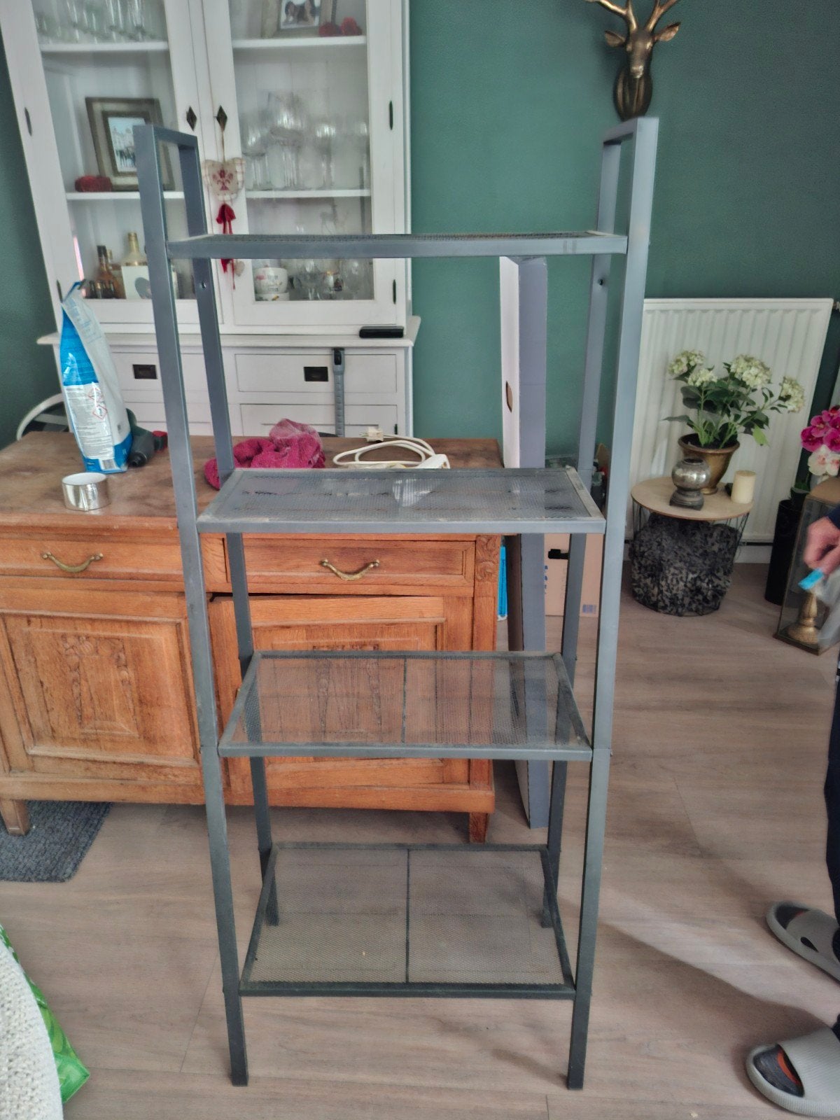 Metalen rek, Ophalen, Minder dan 50 cm, Gebruikt, Modern industrieel