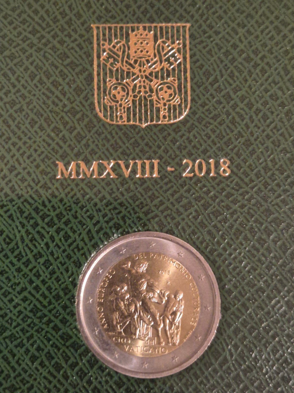 Vaticaanstad 2 Euro 2018 - Eu Jaar van Cultureel Erfgoe, Ophalen of Verzenden, Vaticaanstad, 2 euro, Losse munt