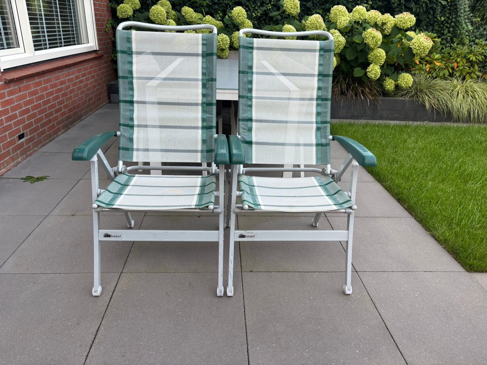 2 goede campingstoelen van Dukdalf, Caravans en Kamperen, Ophalen, Gebruikt, Campingstoel