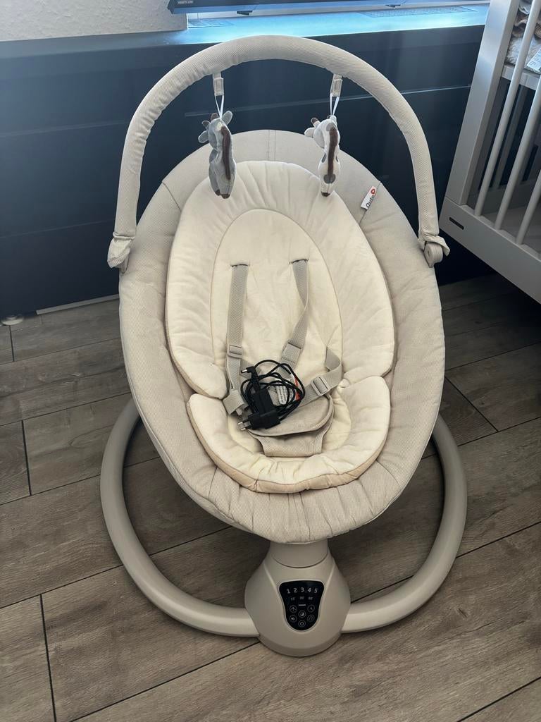 Qute Q-Rocker 2.0 Ivory Wipstoel Baby, Kinderen en Baby's, Wipstoeltjes, Zo goed als nieuw, Wipstoel, Overige merken, Met gordel(s) of riempje(s)