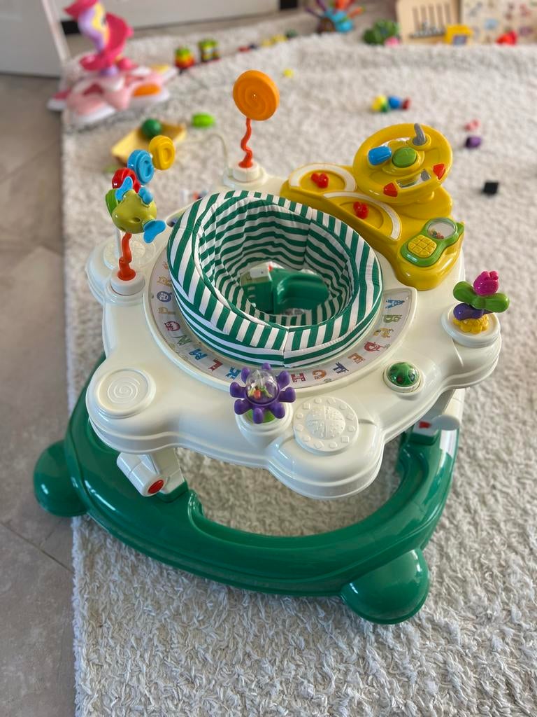 Baby Hoola Hoop Loopstoel - 3 Hoogtes, Zo Goed Als Nieuw, Kinderen en Baby's, Speelgoed | Babyspeelgoed, Ophalen of Verzenden