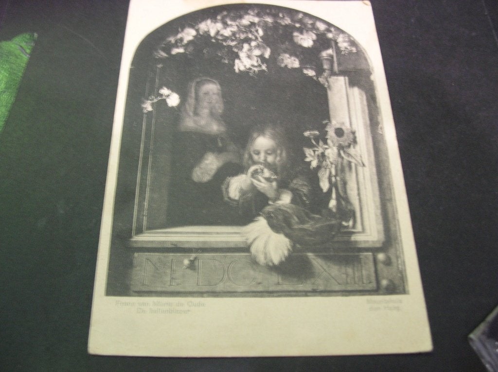 Voor het Kind ansichtkaart 1927 de bellenblazer, Verzamelen, Ansichtkaarten | Themakaarten, Verzenden, 1920 tot 1940, Gelopen