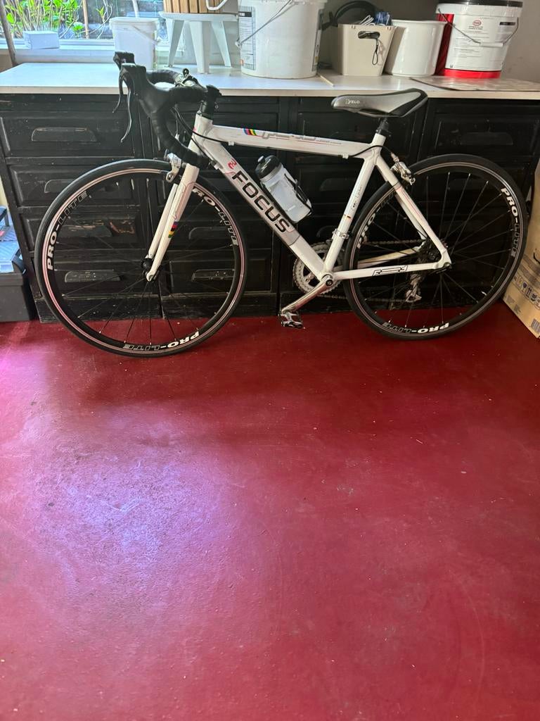 Focus racefiets, wit, frame 46  cm, Fietsen en Brommers, Fietsen | Racefietsen, Overige merken, 28 inch, Gebruikt, Aluminium