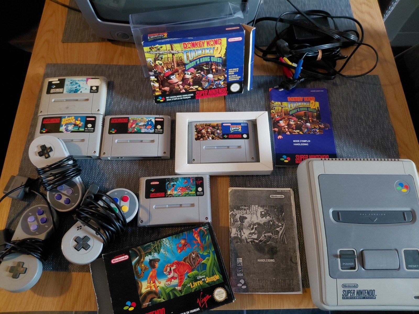 Super Nintendo Entertainment System (SNES) met games, Ophalen, Gebruikt, Met 2 controllers, Met games