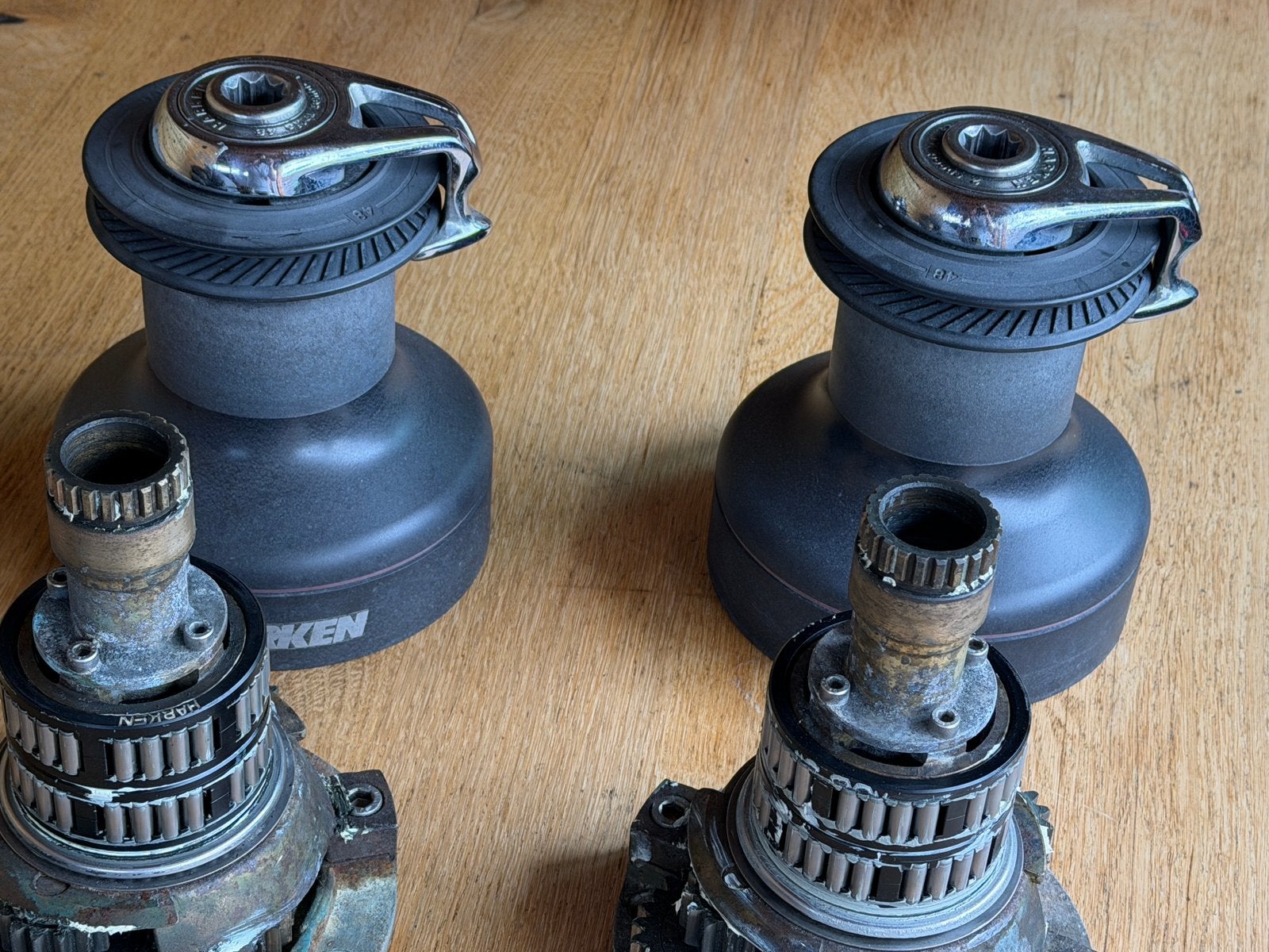 Harken 48 two speed Power Ratio selftailing / st lieren, Watersport en Boten, Ophalen of Verzenden, Gebruikt