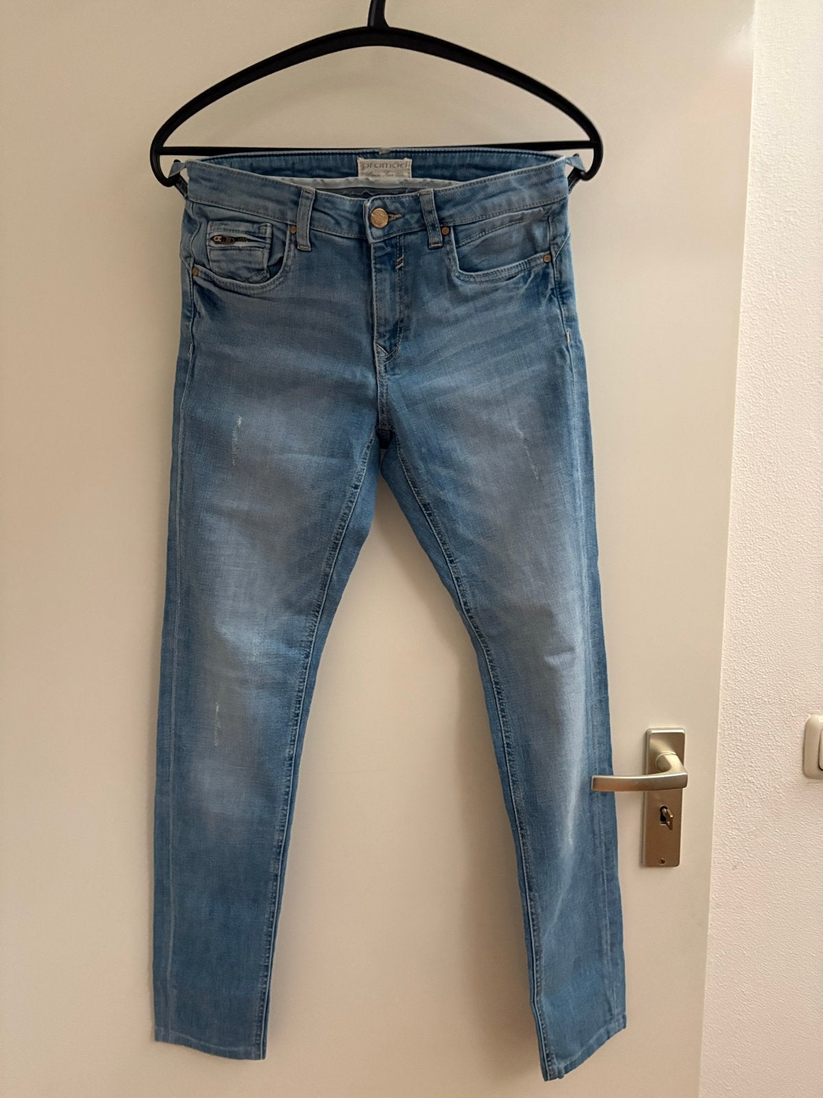 Promod Jeans - Lichtblauwe Slim Fit Denim, Kleding | Dames, Blauw, Zo goed als nieuw, W28 - W29 (confectie 36), Promod