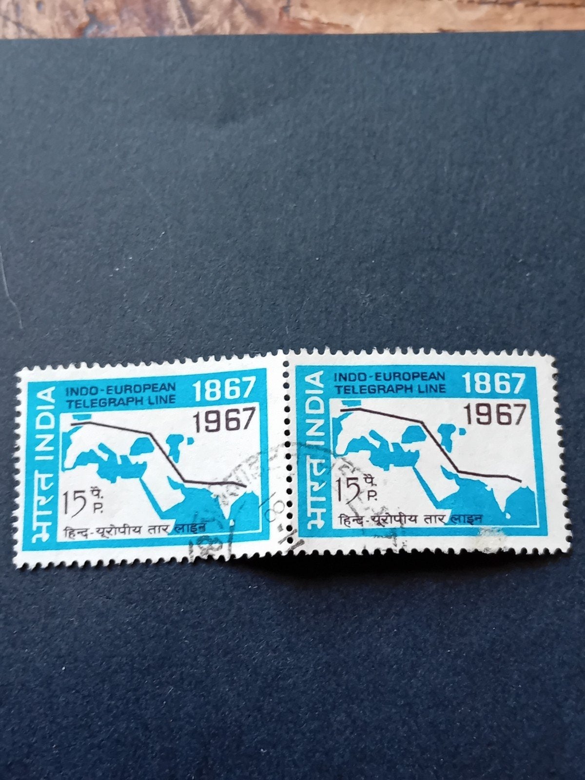 India 1967 Indo-Europese Telegraaflijn Postzegels, Ophalen of Verzenden, Postfris, Zuid-Azië