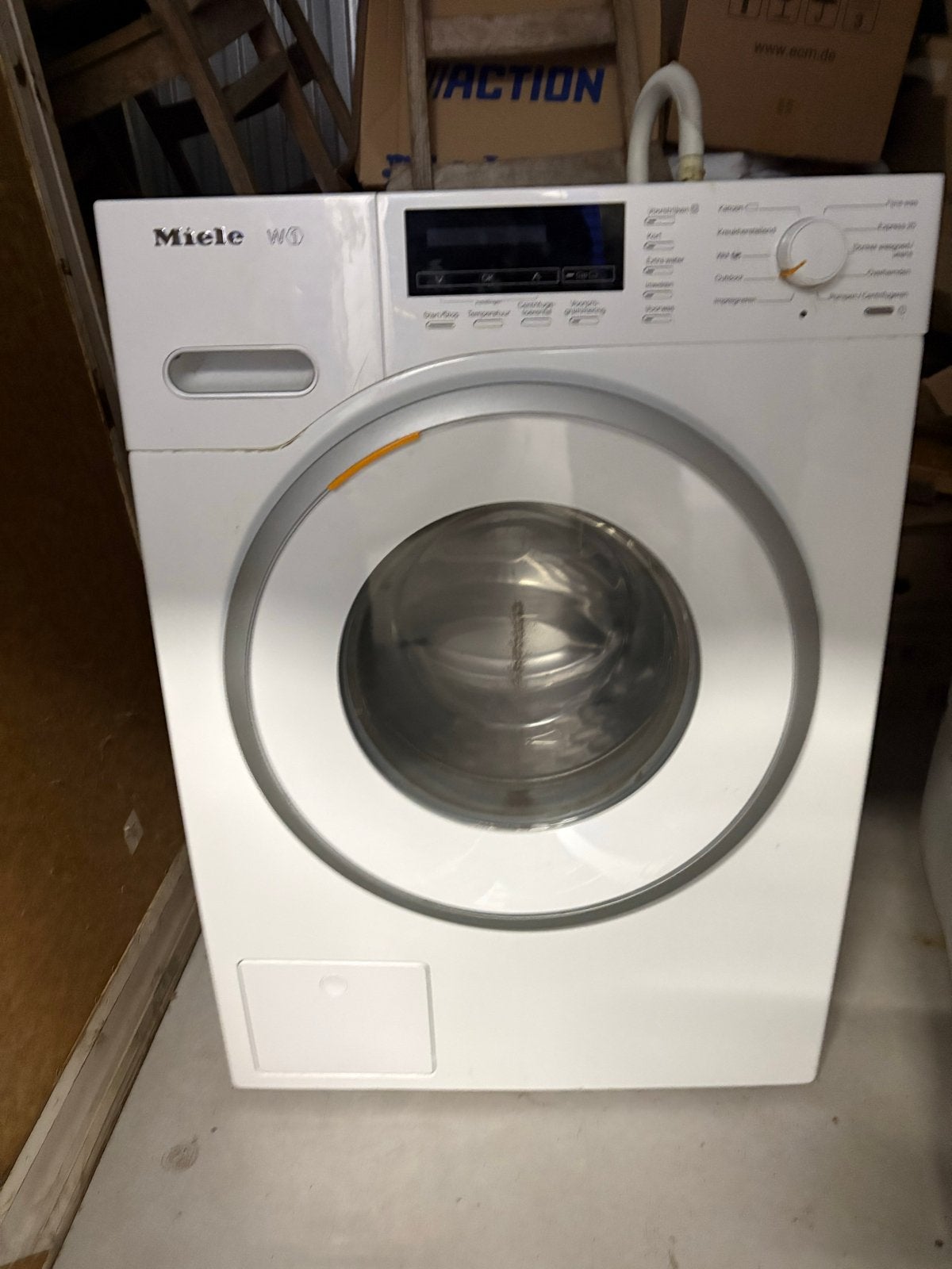 Miele W1 wasmachine – goed werkend, 8 tot 10 kg, Ophalen, Gebruikt, 85 tot 90 cm