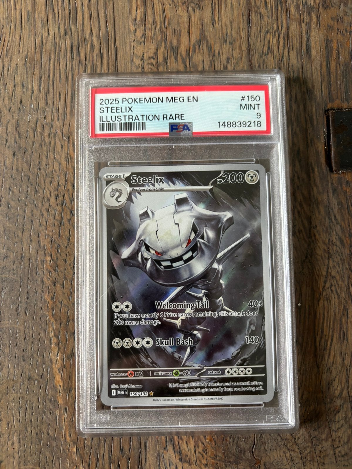 Steelix MEG #150 - PSA 9, Ophalen, Nieuw, Losse kaart, Foil