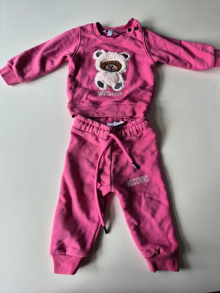 Moschino pakje roze met teddybeer - 3-6 maanden, Ophalen of Verzenden, Zo goed als nieuw, Moschino, Meisje