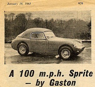 Austin healey sprite mk1 kikkeroog frogeye hardtop, Ophalen