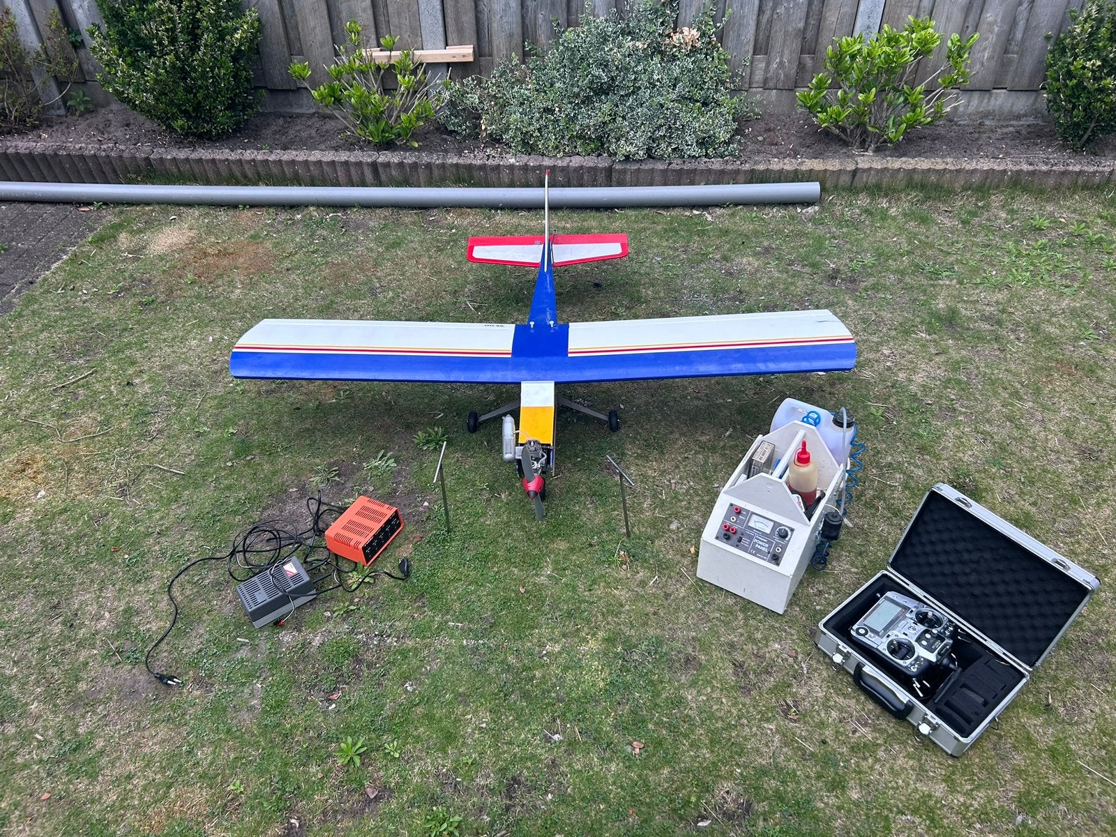 Calmato+alle benodigdheden, Hobby en Vrije tijd, Modelbouw | Radiografisch | Vliegtuigen, Ophalen, Gebruikt, Nitro, RTF (Ready to Fly)