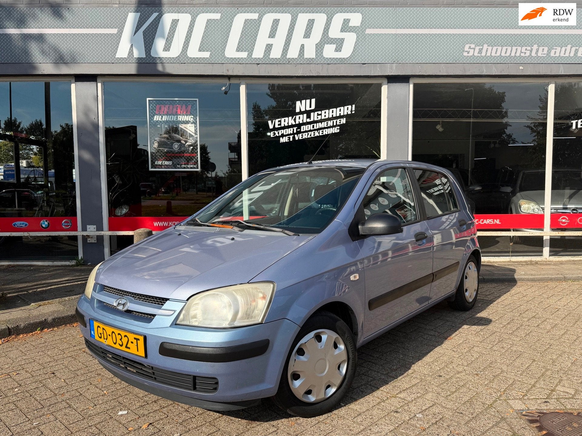 Hyundai Getz 1.1i Young NIEUWE APK, Auto's, 450 kg, 31 €/maand, Elektrische ramen, Bedrijf