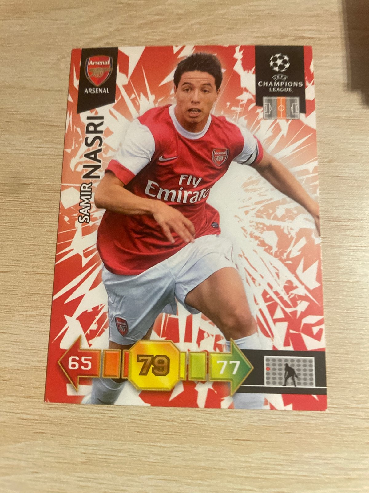 Samir Nasri Arsenal Champions League Panini Adrenalyn kaart, Ophalen of Verzenden, Zo goed als nieuw, Buitenlandse clubs, Spelerskaart