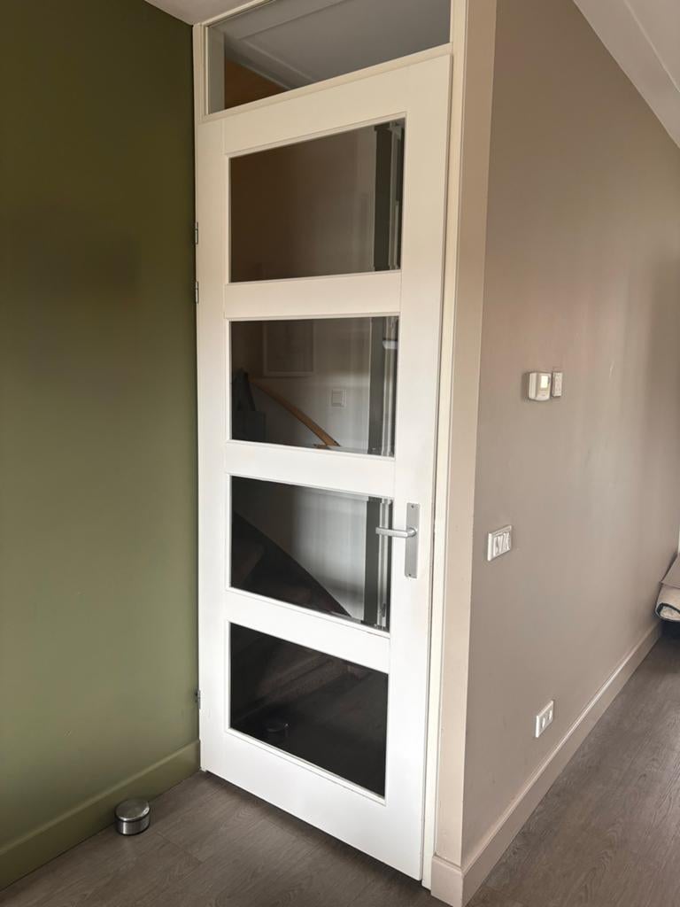 GRATIS 2 opdek binnendeuren 93x231,5 cm linksdraaiend, Ophalen, Gebruikt, 80 tot 100 cm, 215 cm of meer