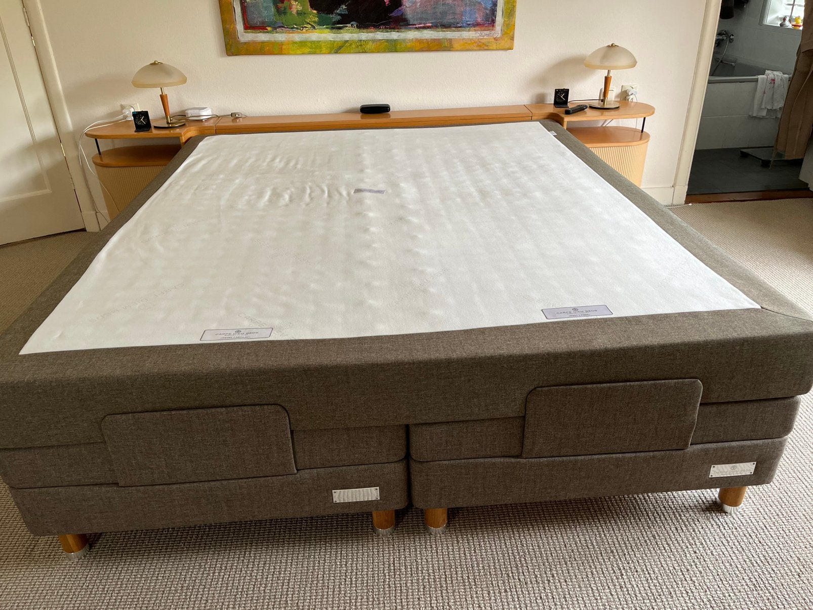 Boxspring Matras van Carpe Diem Sandö 180 x 210, Ophalen, Gebruikt, 210 cm, Tweepersoons