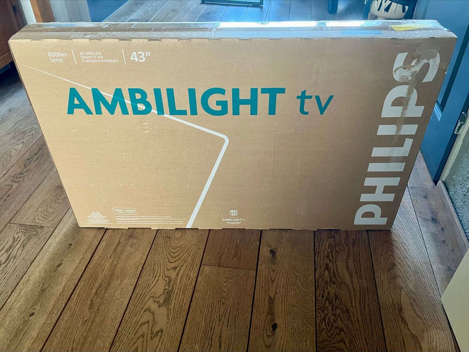 Philips Ambilight 4K UHD LED Smart TV 43 inch (Nieuw), Ophalen, Philips, LED, 50 Hz