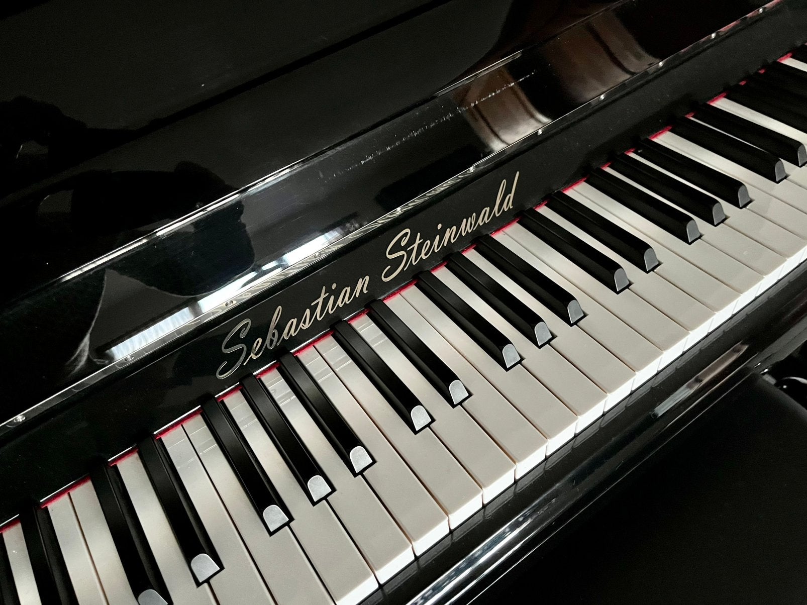 Sebastian Steinwald GD-123P – zwart hoogglans –, Muziek en Instrumenten, Ophalen, Zwart, Zo goed als nieuw, Piano