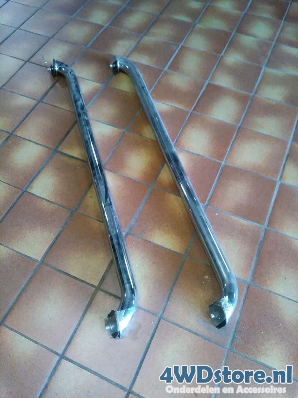 Bedrails / Dakdragers laadbak Nissan Navara verchroomd, Ophalen of Verzenden, -, -, -