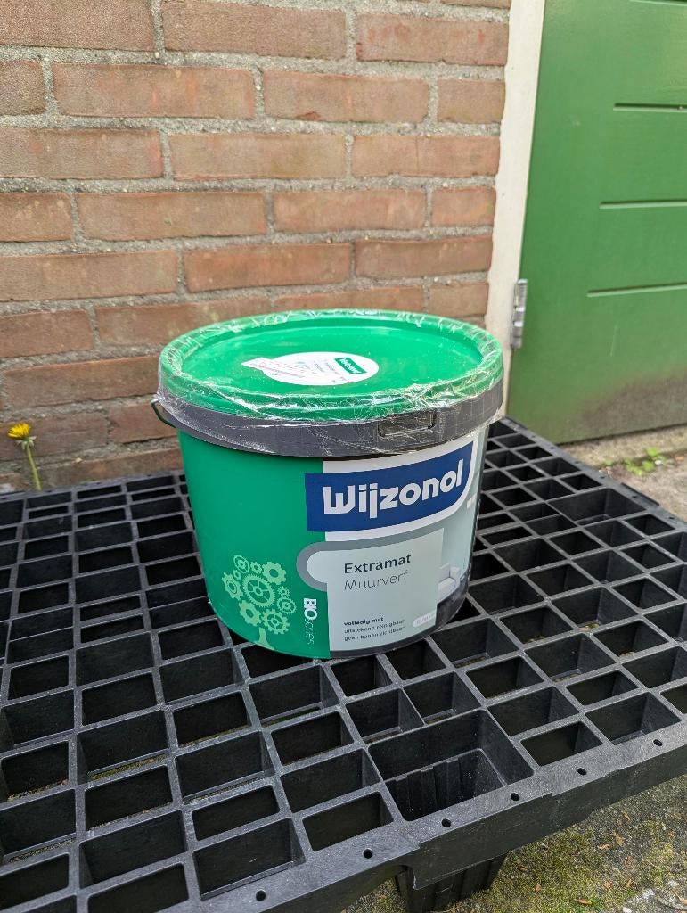 Wijzonol Extramat muurverf RAL9001 Cremewit (ongeopend), Ophalen, Wit, Nieuw, Verf