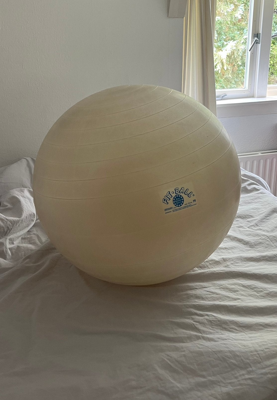 Fit-Ball 75 cm gymbal / zitbal / yogabal, Ophalen, Zo goed als nieuw