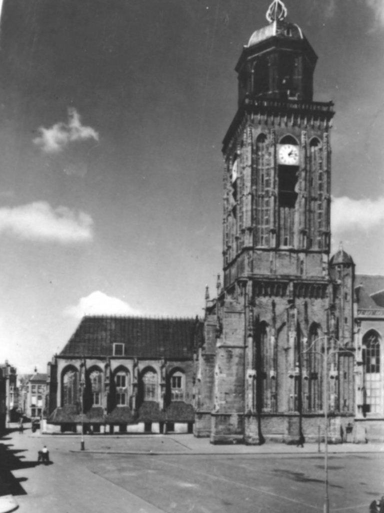 41461 Deventer Ov 1954 mooie oude kaart Onbeschreven, Ophalen of Verzenden, 1940 tot 1960, Ongelopen, Overijssel