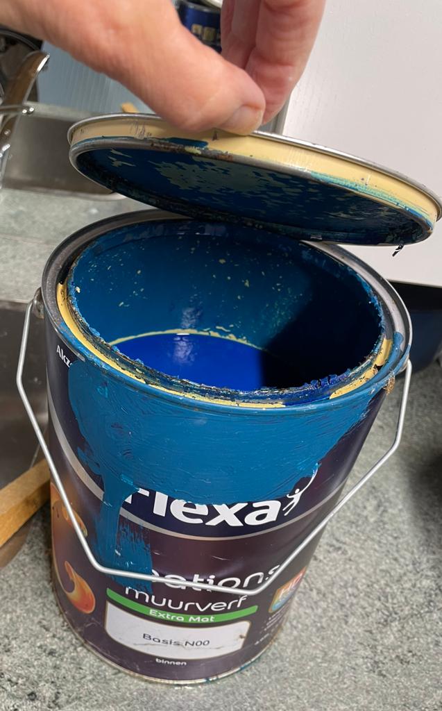 Flexa Creations Muurverf Extra Mat - Blauw (65% vol), Blauw, Ophalen of Verzenden, Minder dan 5 liter, Verf