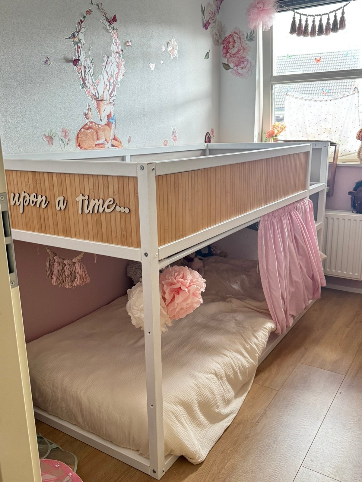 Ikea Kura Bed Halfoogslaper - omkeerbaar bed 90x200cm, Kinderen en Baby's, Ophalen, Gebruikt, Hoogslaper