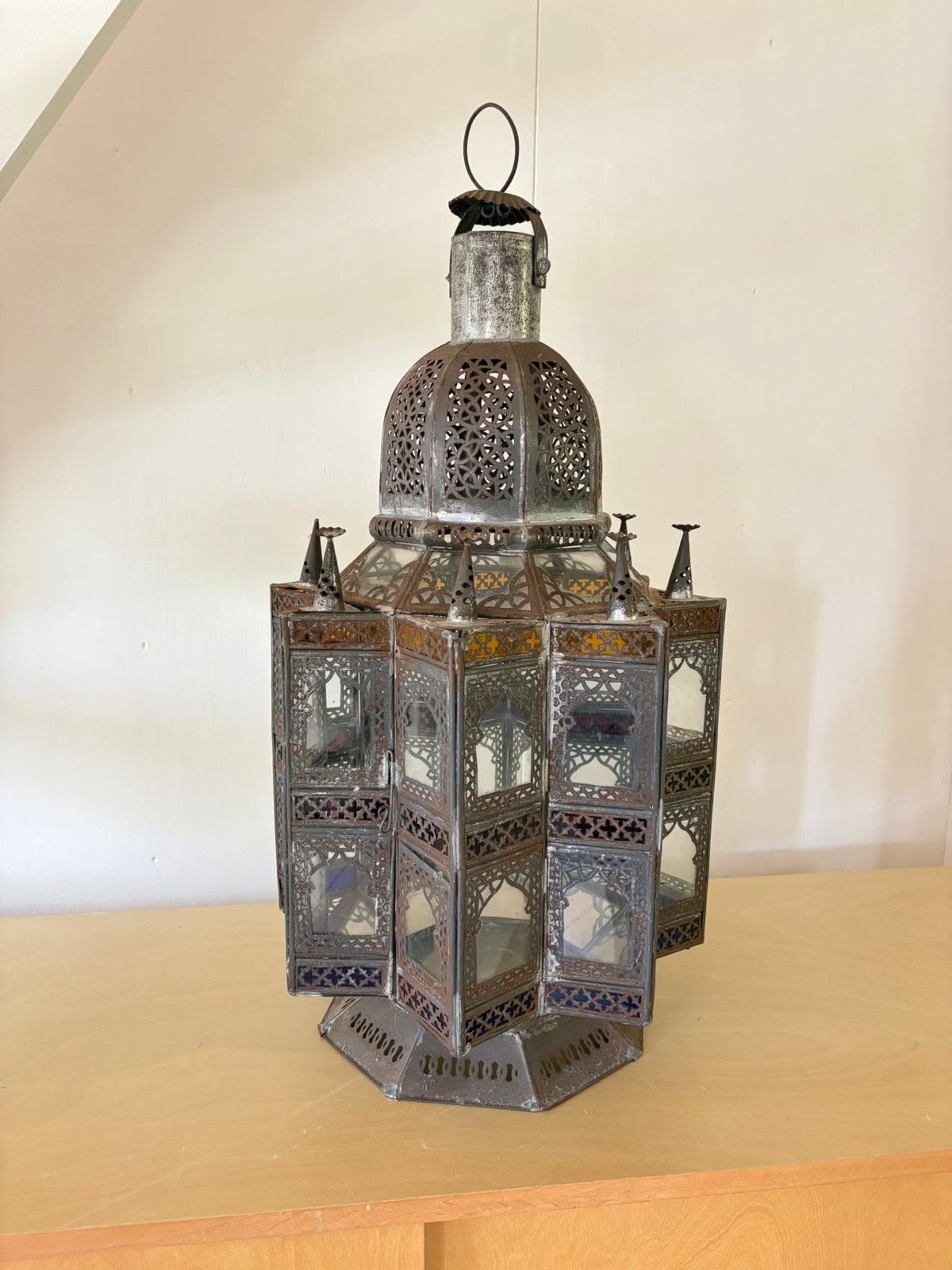 Grote Marokkaanse lantaarn / lamp, Ophalen, Zo goed als nieuw
