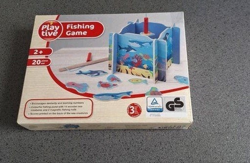 Houten Visspel -Playtive -  voor kinderen vanaf 2 jaar, Ophalen of Verzenden, Zo goed als nieuw, Jongen of Meisje