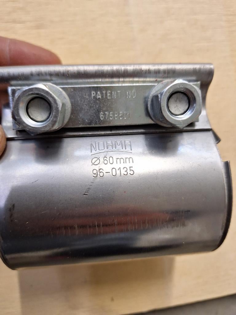 Uitlaat klem Ø60mm NORMA NIEUW heavy duty, Ophalen of Verzenden, Nieuw