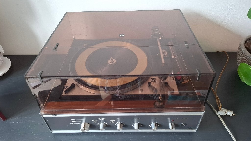 Vintage Dual HS 51 set met 1218 platenspeler + orig. boxen, Ophalen of Verzenden, Platenspeler, Dual, Gebruikt