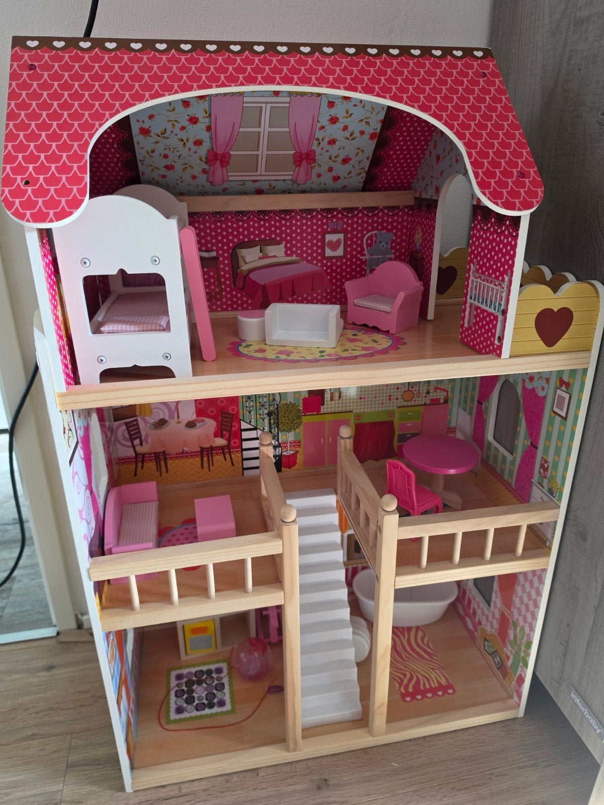 Z.g.a.n. poppenhuis met toebehoren Bandits & Angels, Ophalen, Zo goed als nieuw, Poppenhuis