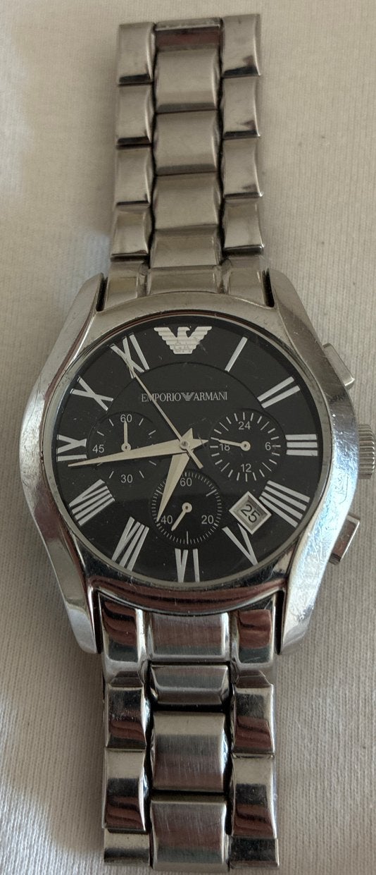 Emporio Armani Herenhorloge AR2434 - Zo goed als nieuw, Overige merken, Staal, Polshorloge, Ophalen of Verzenden
