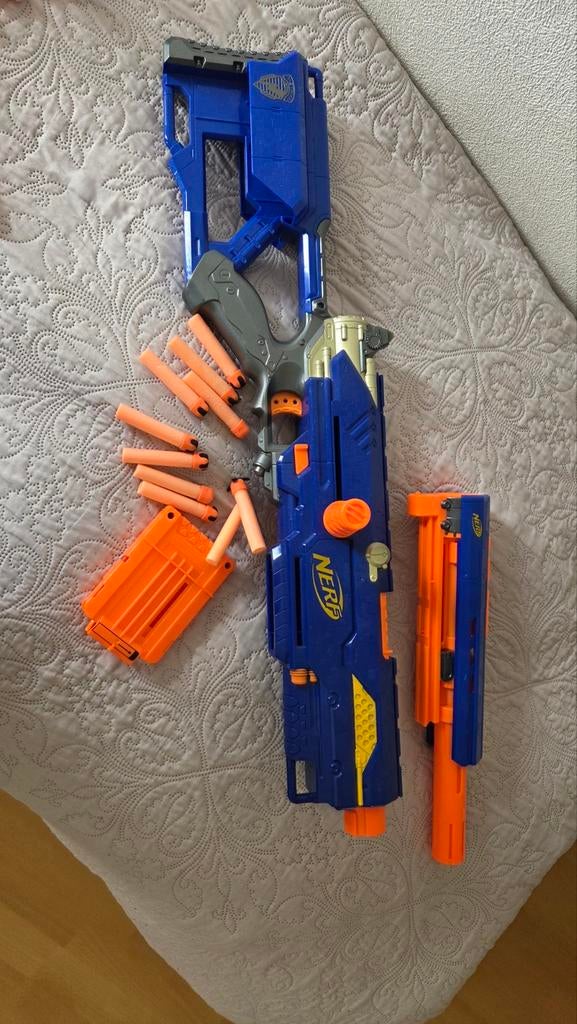 Nerf N-Strike Elite Retaliator Blaster met accessoires, Ophalen of Verzenden