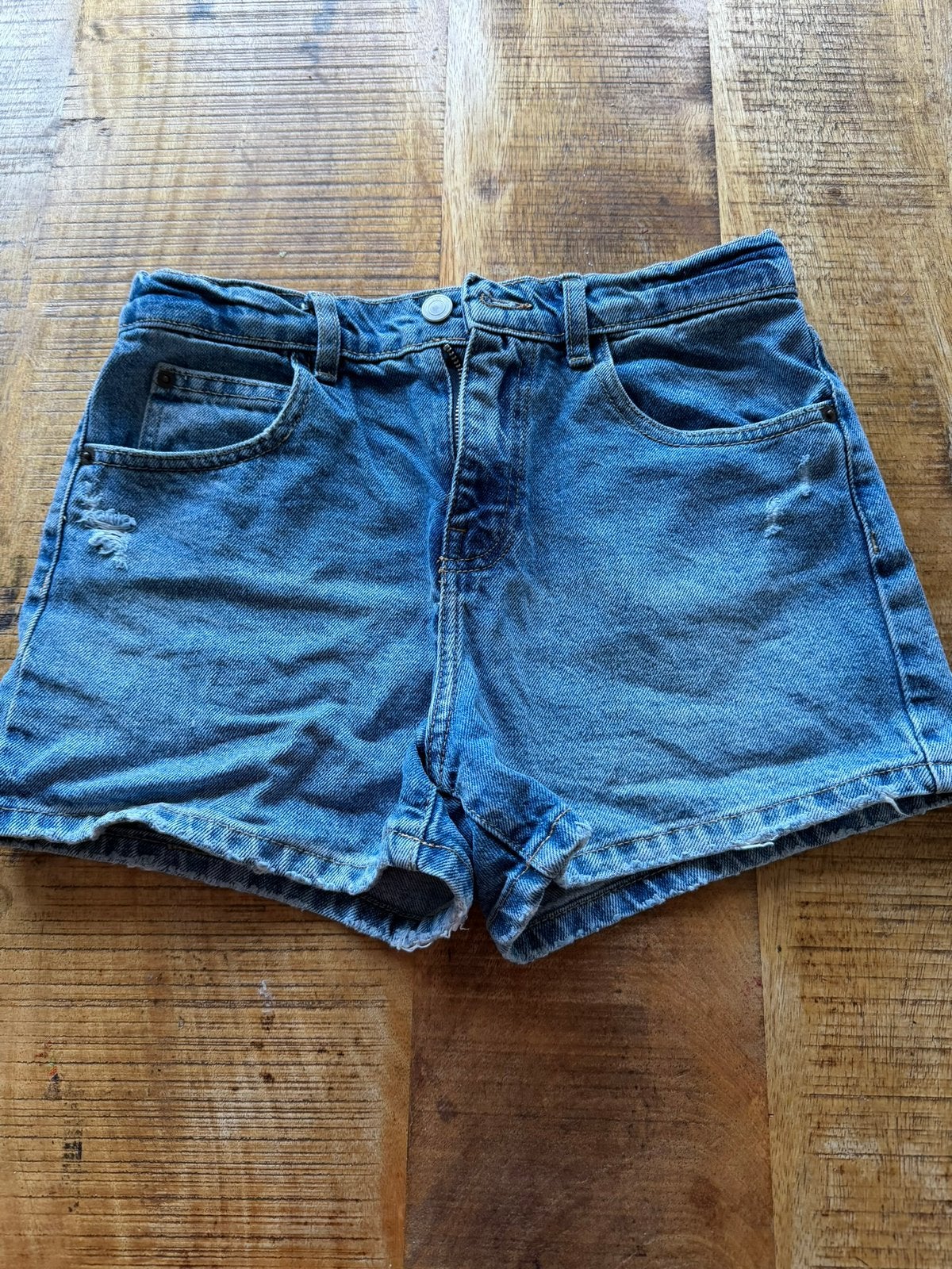 Zara denim shorts met sterren op de achterzakken, Ophalen of Verzenden, Zo goed als nieuw, Meisje, Broek
