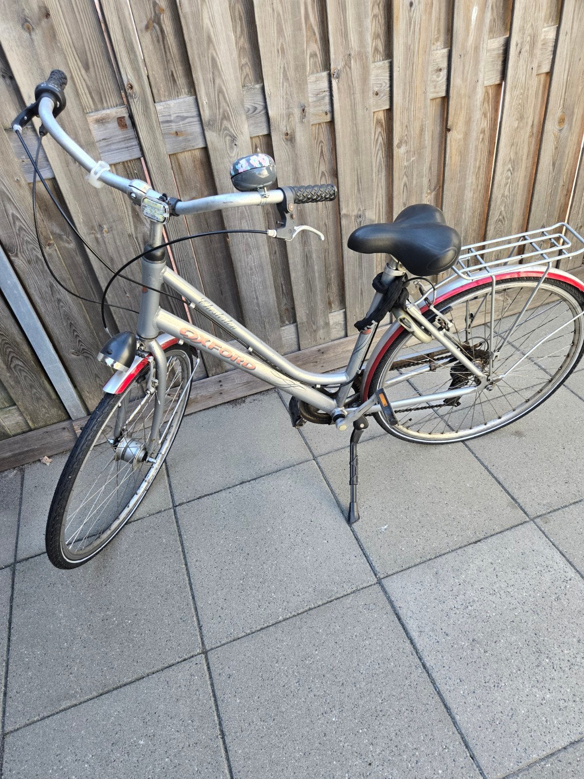 Oxford Damesfiets - Zilverkleurig met lage instap, Velgrem, 50 tot 53 cm, Ophalen, Overige merken